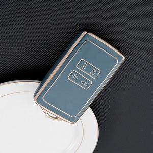 Gold Edge TPU <strong>Key</strong> Cover for Renault Koleos Megane Talisman <strong>Espace</strong> Kadjar Megane Captur <strong>Key</strong> Cover Protective Case - Product Image 3