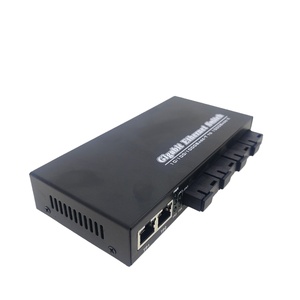 3 Gigabit Rj45 yakınsama bağlantısı ile 10/100/1000mbps 4 Sc portu Ethernet optik alıcı-verici Fiber optik medya dönüştürücü - Product Image 1