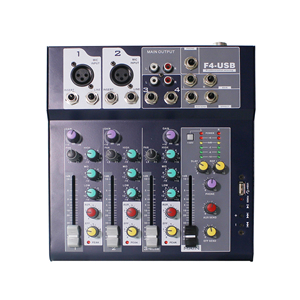 <strong>4</strong> Channel <strong>Input</strong> with Delay DSP Effects MP3 USB One <strong>Output</strong> and One Return Mixer
