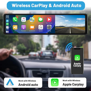 12 Polegada 4K Carro Dvr Espelho WiFi GPS IPS Tela Stream Rear View Dash Cam Espelho Dual Car <span class=keywords><strong>Camera</strong></span> Drive Recorder Black Box