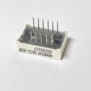 Red Color 3 <strong>Digits</strong> <strong>7</strong> <strong>Segment</strong> Common Cathode 0.36 <strong>Inch</strong> Seven <strong>Segment</strong> <strong>Led</strong> Digital <strong>Display</strong> 0.36'' Houkem-3631-ASR - Product Image 3