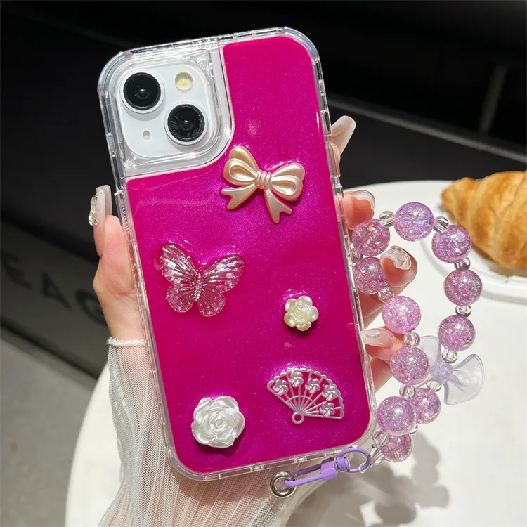 Wholesale 3 in 1 pc tpu with bling epoxy case for honor 90 90lite X7 8 9B multi color phone case