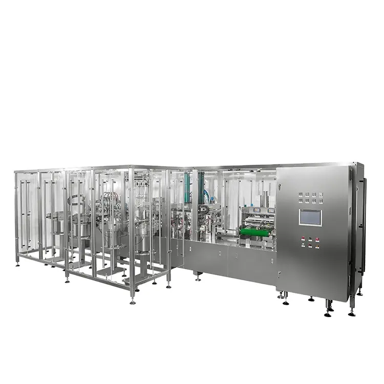 IV infüzyon seti sıvı doldurma kapaklama makinesi/üretim hattı çanta şekillendirme IV çözüm dolum sızdırmazlık ve paketleme makinesi