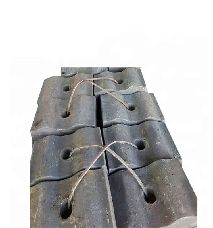 Luoyangdeyu high manganese steel mn13cr2 cement mill liner grid plate