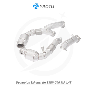 YT ท่อไอเสีย downpipe สำหรับ BMW M5/G90 4.4T สแตนเลสป้องกันความร้อนระบบท่อไอเสีย - Product Image 3