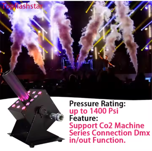 RGB LED DJ Stage Co2 Jet Maschine Digitale DMX-Steuerung 6 Kanäle CO2-LED-Kanone mit 6m Harz schlauch Einrohr-Bühnen effekt - Product Image 6