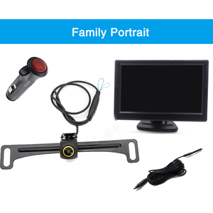 Smartour Car Backup Rear Camera Car HD Night Vision Front and Reverse CCD Vehicle Reversing Parking Camera With 5 Inch Display - Product Image 6