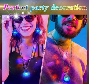 Rts Chất Lượng Cao LED Disco Flash Bóng Mặt Dây Chuyền Bông Tai Sáng Vũ Trường Bóng Kết Hợp USB Sạc - Product Image 3