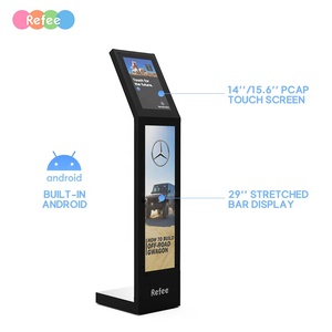 2 In 1 ampio schermo Touch chiosco Bar allungato piano interno In piedi verticale informazioni interattive Digital Signage Totem LCD - Product Image 4