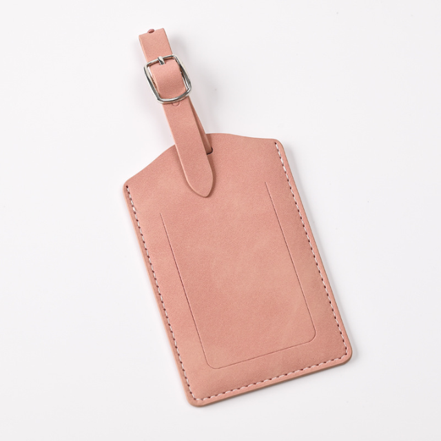 Pink luggage tag