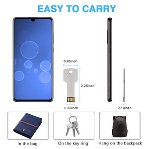 Ücretsiz örnek özel anahtar şekli USB Flash sürücü 128MB-32GB kapasiteleri hediye kutusu ile USB 2.0 arayüzü - Product Image 6