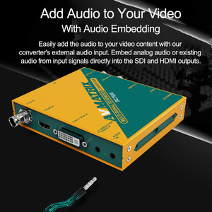 Avmatrix SC7030 Video Converter Multi-signal SDI for <strong>HDMI</strong> Cross Converter Up/Down Scaling Frame Rate Conversion Video <strong>Splitters</strong>