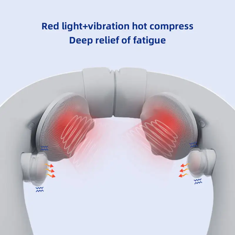 Tragbare Schwingungsfunktion Entspannung intelligenter Shiatsu-Smart-Massagegerät De Cuello elektrisches Nackenmassagegerät