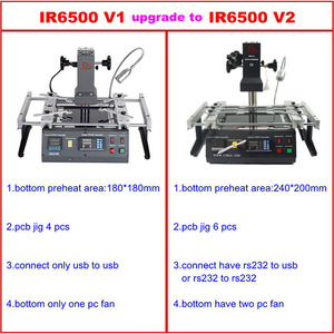 2300W kızılötesi BGA Rework istasyonu LY IR6500 V.2 BGA KAYNAK MAKINESİ 2 bölgeleri ile PC410 yazılım kontrolü IC çip için tamir - Product Image 5