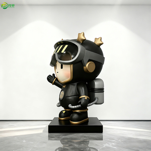 Tượng mô hình cậu bé không gian hiện đại bằng sợi thủy tinh gia cường nhựa (FRP) tùy chỉnh bán buôn, nhân vật hoạt hình sáng tạo dùng làm đạo cụ sự kiện thương mại, quà tặng doanh nghiệp - Product Image 2