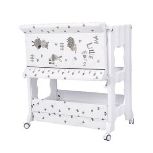 Newborn Baby Bath Table with <strong>Diaper</strong> Changing Mobile Touch Care <strong>Cartoons</strong> Changing Pad for Bathing and Napping Baby Bed - Product Image 1