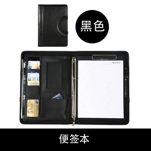 File <strong>Folder</strong> Customized Document Holder Zippered <strong>A4</strong> Multi-Function Manager <strong>Folder</strong> PU Leather Portfolio <strong>Folder</strong> <strong>with</strong> <strong>Notepad</strong> - Product Image 4