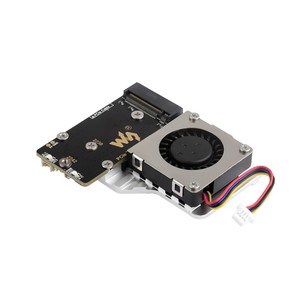 PCIe to M.2 Adapter platine (E) Für Raspberry Pi 5 mit Lüfter, kompatibel mit NVMe-Protokoll M.2 SSD der Größe 2242/2230 - Product Image 4