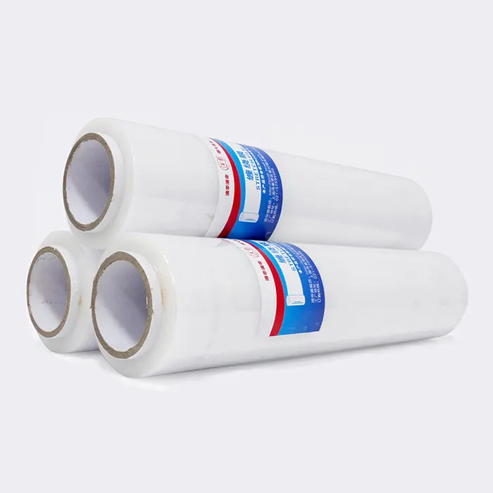 Free Sample Transparent 100% LLDPE New Material Pallet Stretch Film Wrapping Film