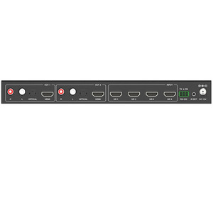 4x2 4K UHD高清多媒体无缝切换器四路多查看器，带音频去嵌入器，适用于家庭影院系统
