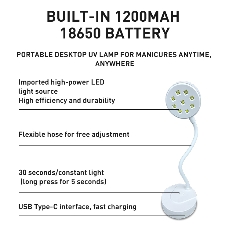 AT-LFM-029B portable UV lamp for manicure