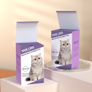 カスタムロゴエコフレンドリーなペット製品紙箱猫犬のおもちゃ低価格卸売包装箱ペットフード紙包装箱