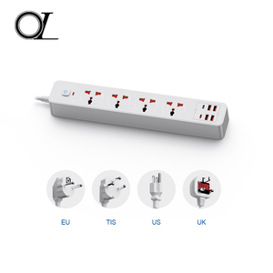 Enchufe inteligente universal con enchufe de cable de extensión de múltiples orificios y enchufes para viajes y uso doméstico - Product Image 2