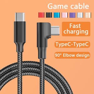 タイプcからタイプcケーブルナイロン編組ゲーミングエルボーデザインゲームプレーヤーiPhonesamsung用携帯電話充電ケーブルを使用 - Product Image 5