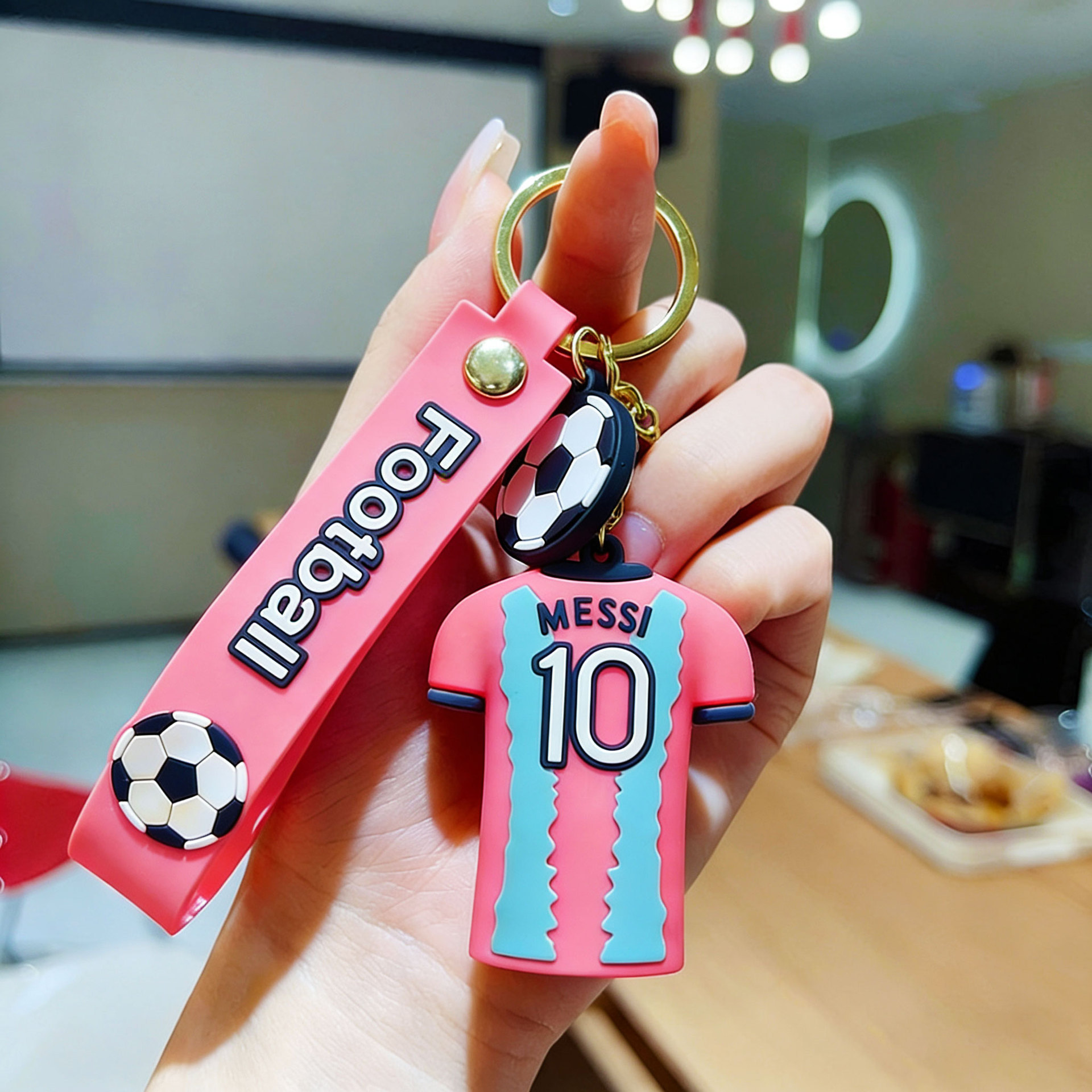 Large-sized jersey-pink messi
