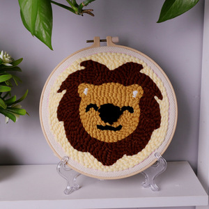 DIYスターター用パンチニードル刺Embroideryキット糸生地フープスレッダーフルセット - Product Image 2