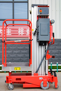 Plataformas DE TRABAJO evadidas de construcción 14M 12M 10M Aerail Plataforma de trabajo de aluminio con un solo mástil - Product Image 6