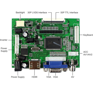 TN64 TN90 TN92 TN94 VGA AV HD MI互換LCDドライバーボードCarpc Raspberry Pi PC800099タイプコントローラボード - Product Image 5