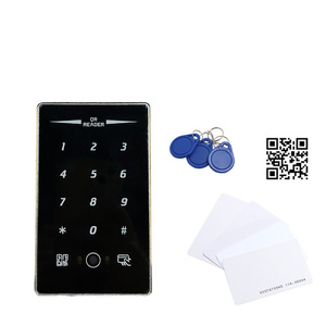 Lettore di schede con codice QR in metallo IP68 tastiera Touch impermeabile EM4100 ID 125Khz RS232 USB RFID QR Code Scanner lettore di controllo accessi - Product Image 2