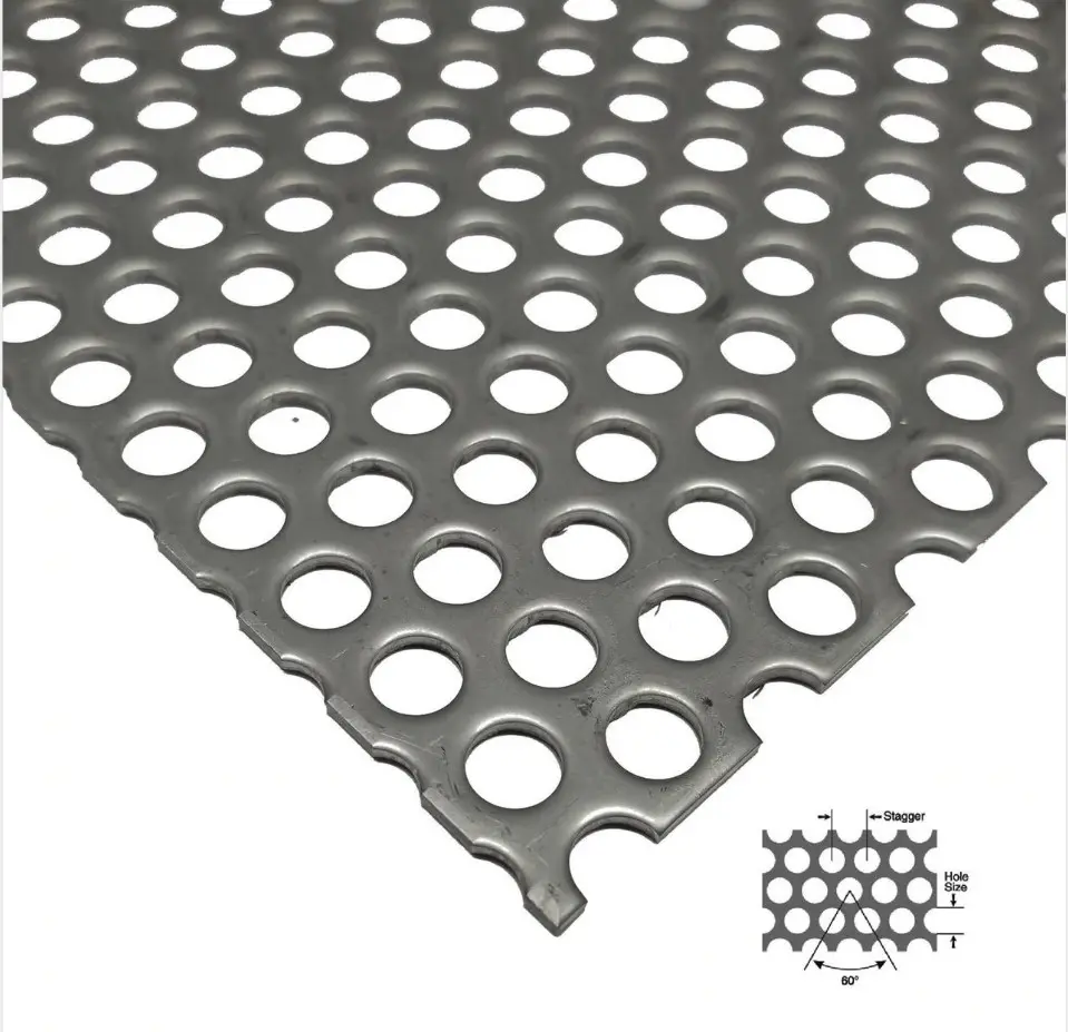 Perforated sheet / punching hole metal mesh screen / stainless steel decorative sheet