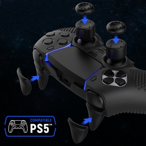 10 in1プロテクションバンドルシリコンケースカバーサムスティックグリップL2R2エクステンショントリガー (Dualsense EdgePS5エリートコントローラー用) - Product Image 3