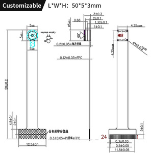 GC032A Isp Camera Sensor Module 640*480 VGA YUV 30fps SPI/DVP Interface Scanning QR <strong>Code</strong> Barcode Camera - Product Image 3