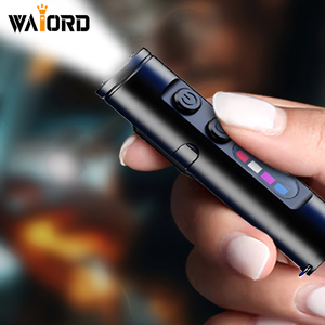 Waiord sạc chiến thuật Đèn pin zoom nhôm <span class=keywords><strong>Torch</strong></span> với đèn pha <span class=keywords><strong>LED</strong></span> cho cắm trại xách tay USB sạc - Product Image 3