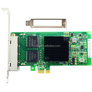 I350-T4V2x1 <strong>Network</strong> Intel I350AM4 Chip 10M/100M/1000M NIC PCIe 2.0 RJ45*4 Quad Port Lan Card - Product Image 2