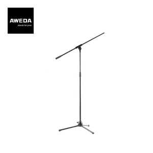 AWEDA三脚マイクスタンド、スチールジョイントとベース、耐久性と安定性 - Product Image 1