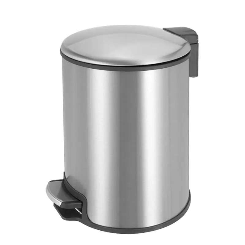 Lata de lixo doméstica, lata de lixo de aço inoxidável para banheiro e cozinha, 3l/5l/8l/12l/30l