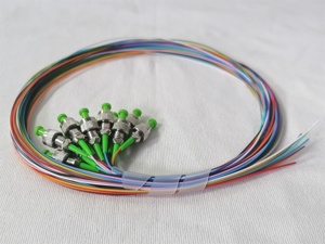 ไฟเบอร์ออปติก fc/apc โหมดเดียว pigtail 12 COLOUR 0.9mm LSZH 1เมตร - Product Image 5