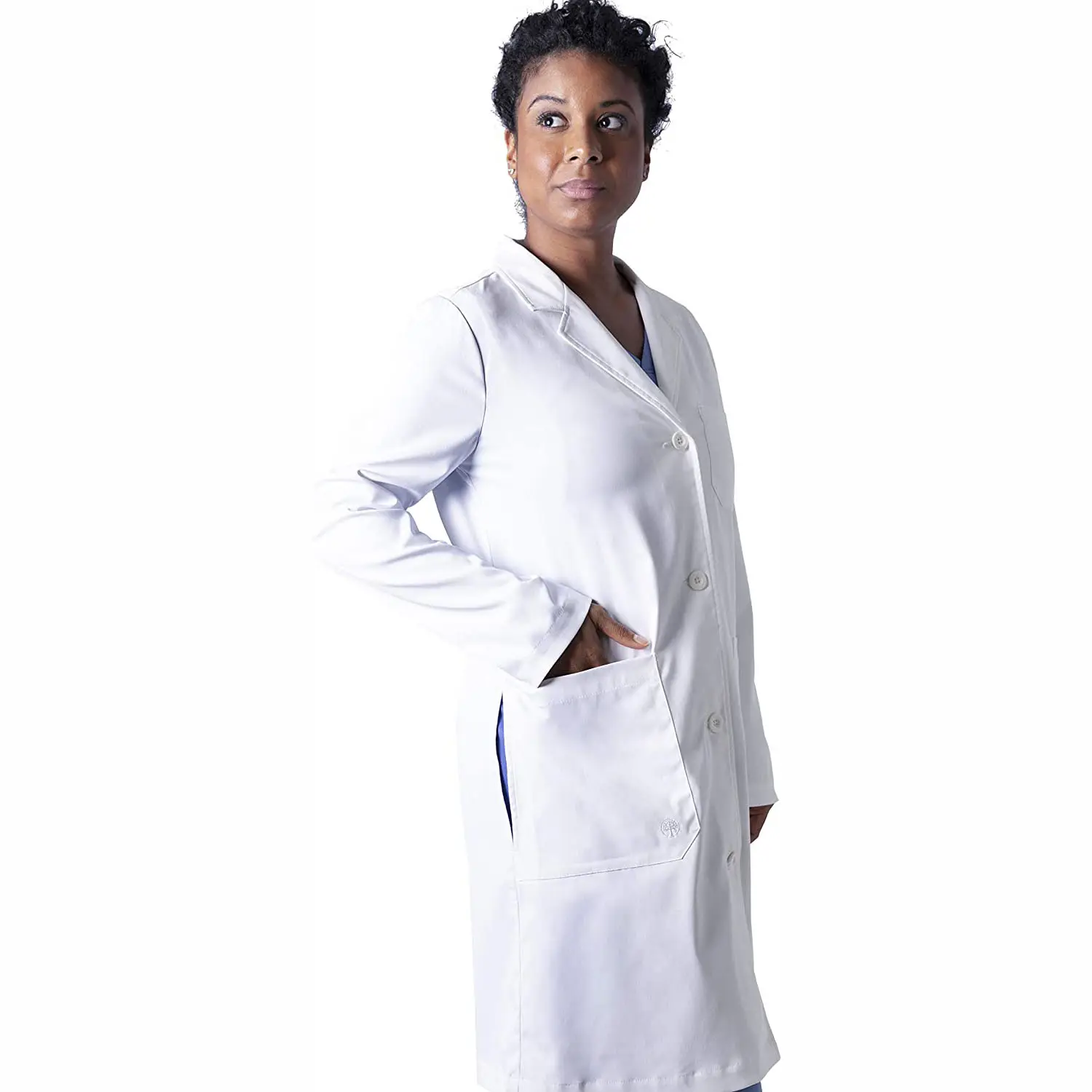 Krankenhaus peelings Reinigen Sie bequeme bunte kunden spezifische medizinische Uniformen Fuyi Women Lab Coat