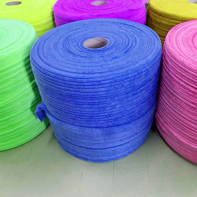 Microfiber Fabric Roll For Making Mop cloth stripes Replace Mop Head Absorbent Microfiber Mops Head Strip Cloth