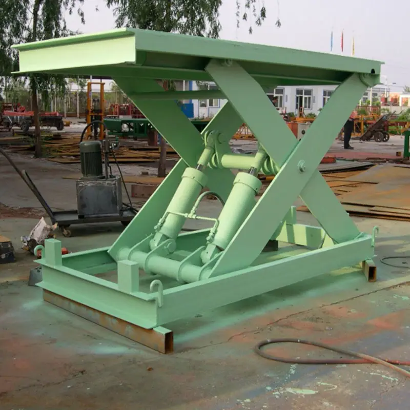 Plataforma de elevación de tijera hidráulica resistente, 5 toneladas, 10 toneladas, personalizada, hecha en China