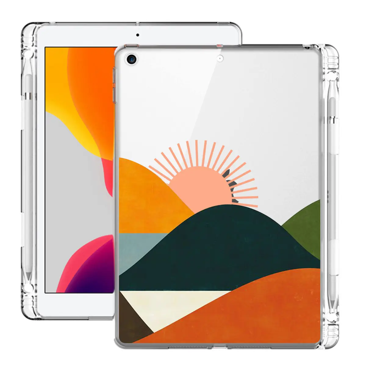 เคสแท็บเล็ต TPU ใสภาพถ่ายแบบกำหนดเอง,ฝาหลังพร้อมช่องเสียบปากกาสำหรับ Apple iPad Pro 11นิ้ว