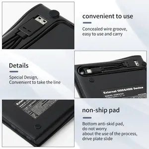 USB 3.0 Type-C 2-in-1超薄便携式光盘驱动器CD-RW DVD-ROM DVD刻录机用于PC笔记本电脑台式机