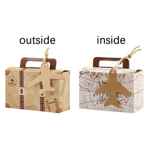 <span class=keywords><strong>Mini</strong></span> Vintage Vali Hình Dạng Kẹo Điều Trị Hộp Giấy Với Thẻ Đảng <span class=keywords><strong>Favour</strong></span> Quà Tặng Bao Bì Hộp Giấy Cho Đám Cưới Nguồn Cung Cấp - Product Image 4