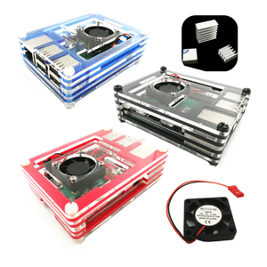 Custodia protettiva Raspberry Pi con scatola portaoggetti modello ventola di raffreddamento - Product Image 3