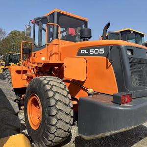 Оригинальные корейские подержанные фронтальные погрузчики DOOSAN DL505, колесный ковш, погрузка и разгрузка, 5-тонная машина DOOSAN - Product Image 1