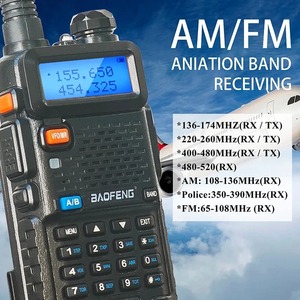 Walkie Talkie Baofeng UV-5RX 5W trasmettitore Radio Wireless Multi-banda UV5R autoradio portatile ricetrasmettitore Radio - Product Image 3